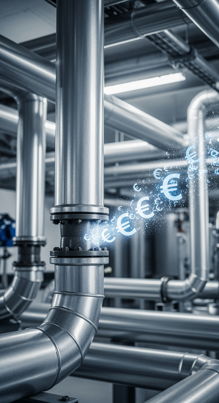 Ihre Druckluftanlage verliert Energie? Senken Sie Kosten, steigern Sie die Effizienz & erfüllen Sie ISO 50001. Jetzt anfragen!